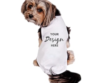 Dog Tshirt Mockup, Dog Tee Mockup, Dog Model Mockup, Dog Shirt Mockup, Digital Download, Dog White T-shirt, Transparent Background PNG