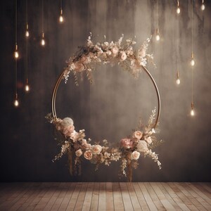Valentines digital backdrop, floral ring digital backdrop, studio digital background, textured background, Valentines Day, texture studio
