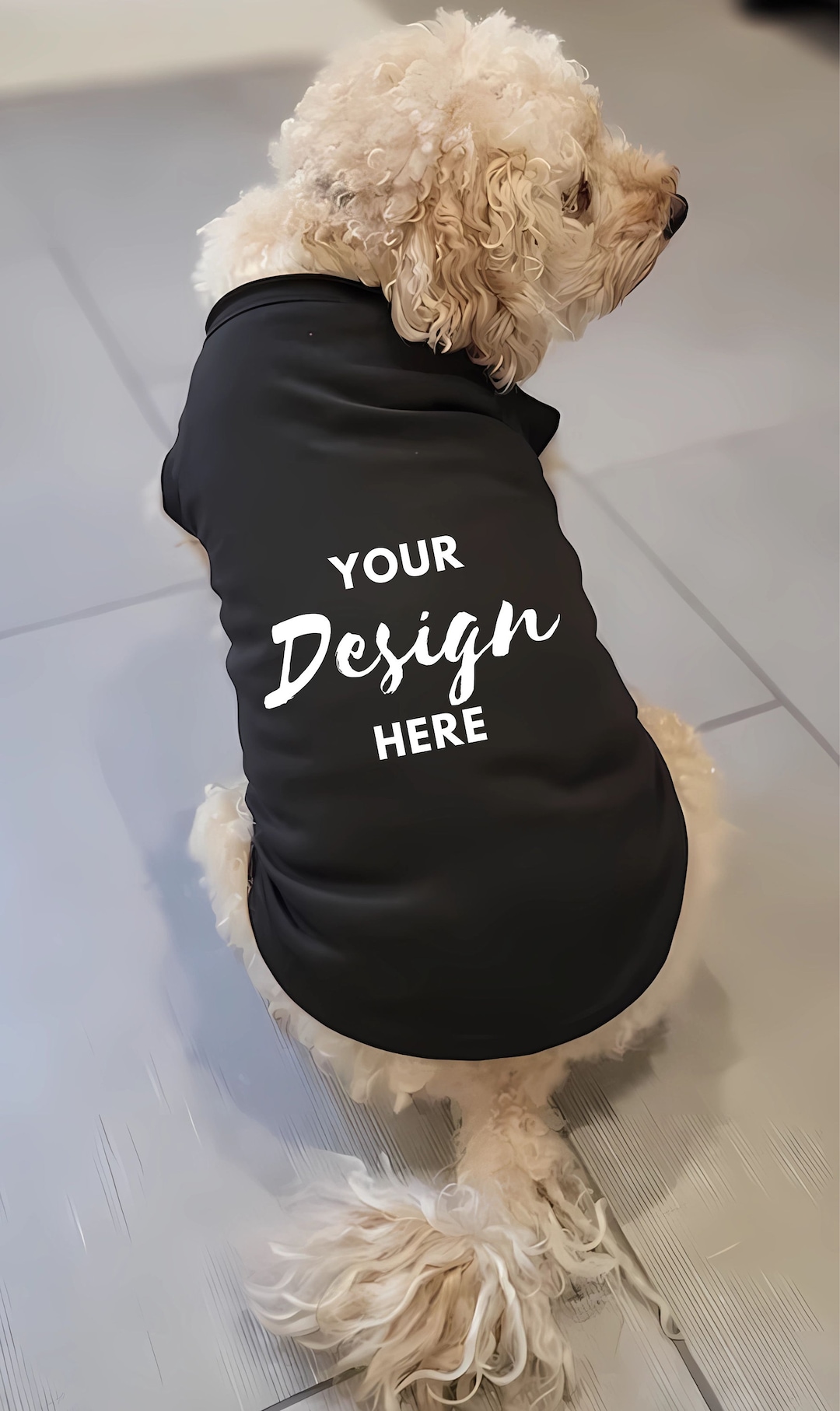 Dog Black Tshirt Mockup, Dog Tee Mockup, Dog Model Mockup, Dog Shirt