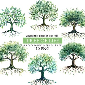 tree of life clipart, nature landscape png, forest trees clipart, oak family tree clipart, tree junk journal clipart, tree with roots, 051