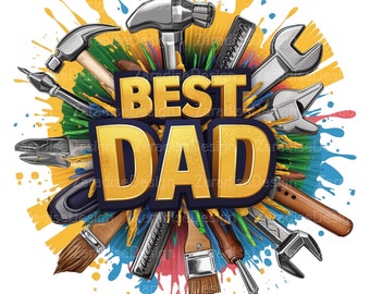 Best Dad PNG, Dad PNG, Fathers Day PNG, Gift for Dad, Father's Day Png, Fathers Day Gift, Dad Gift, Mechanic Png, Fathers Day Images