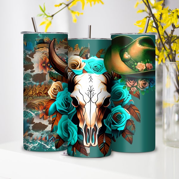 Western tumbler wrap, Sublimation design templates, straight png Digital download. 20oz straight tumbler wraps, clip art png digital