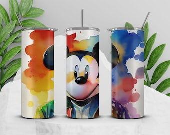 Mickey Mouse Sublimation Designs,Cartoon Tumbler Design, Digital download, 20 oz tumbler sublimations, Digital file, tumbler wrap