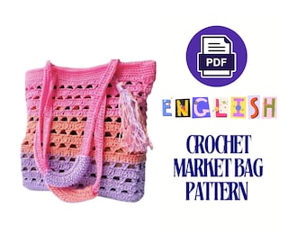 Crochet Market Bag Pattern PDF