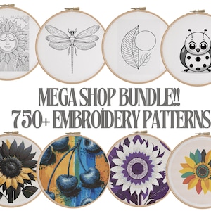 Mega Bundle cross stitch pattern Embroidery Pattern Collection, Designs, Lifetime ,Hand Embroidery Patterns, Super Pack