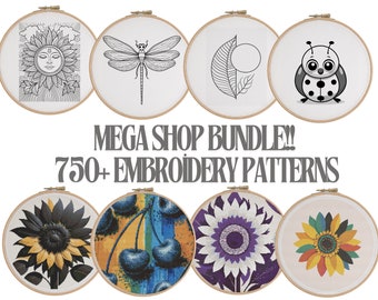 Mega Bundle cross stitch pattern Embroidery Pattern Collection, Designs, Lifetime ,Hand Embroidery Patterns, Super Pack