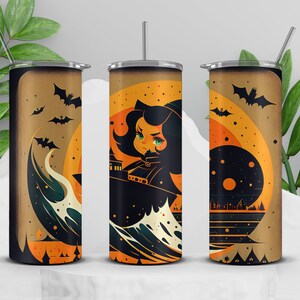 Wicht Halloween children Tumbler Design | Sublimation Designs Downloads, Digital download, 20 oz tumbler sublimations, Pumpkin Tumbler Wrap