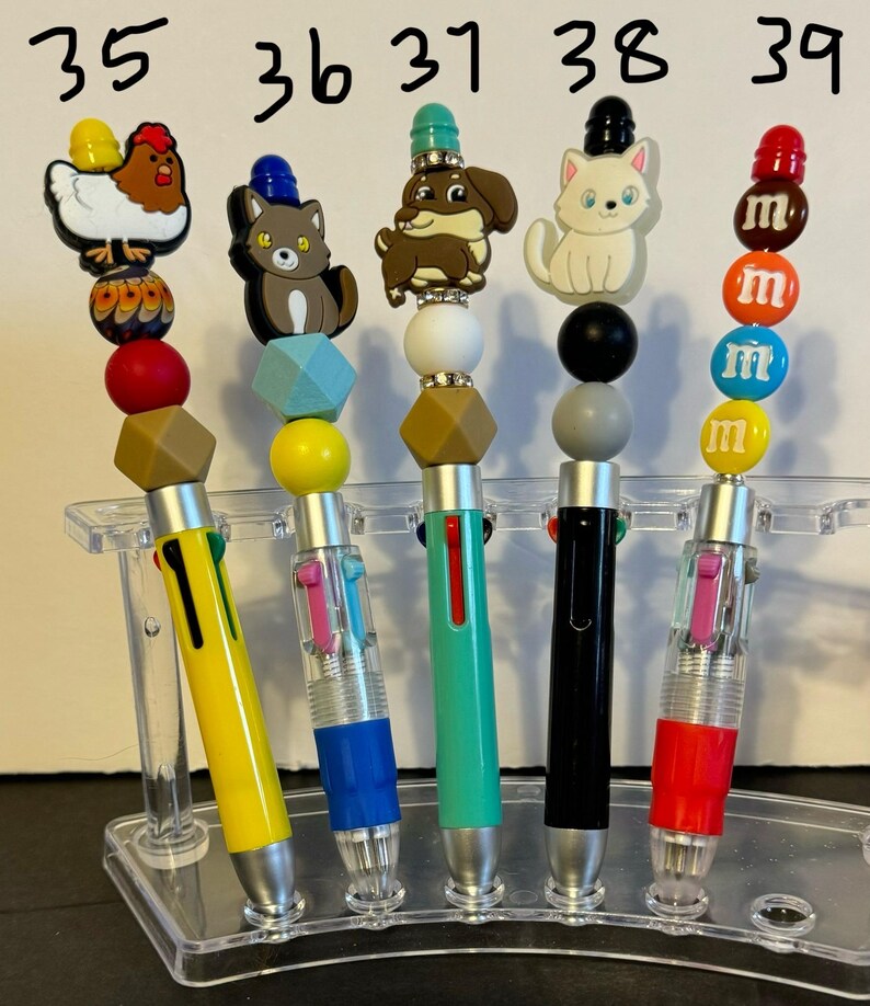 Computer Pen Topper Hand Beaded Craft Ink Pens - Etsy