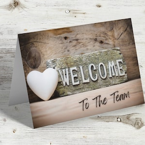 Bienvenido al equipo - Tarjeta de bienvenida para nuevos empleados - Por un viaje exitoso juntos