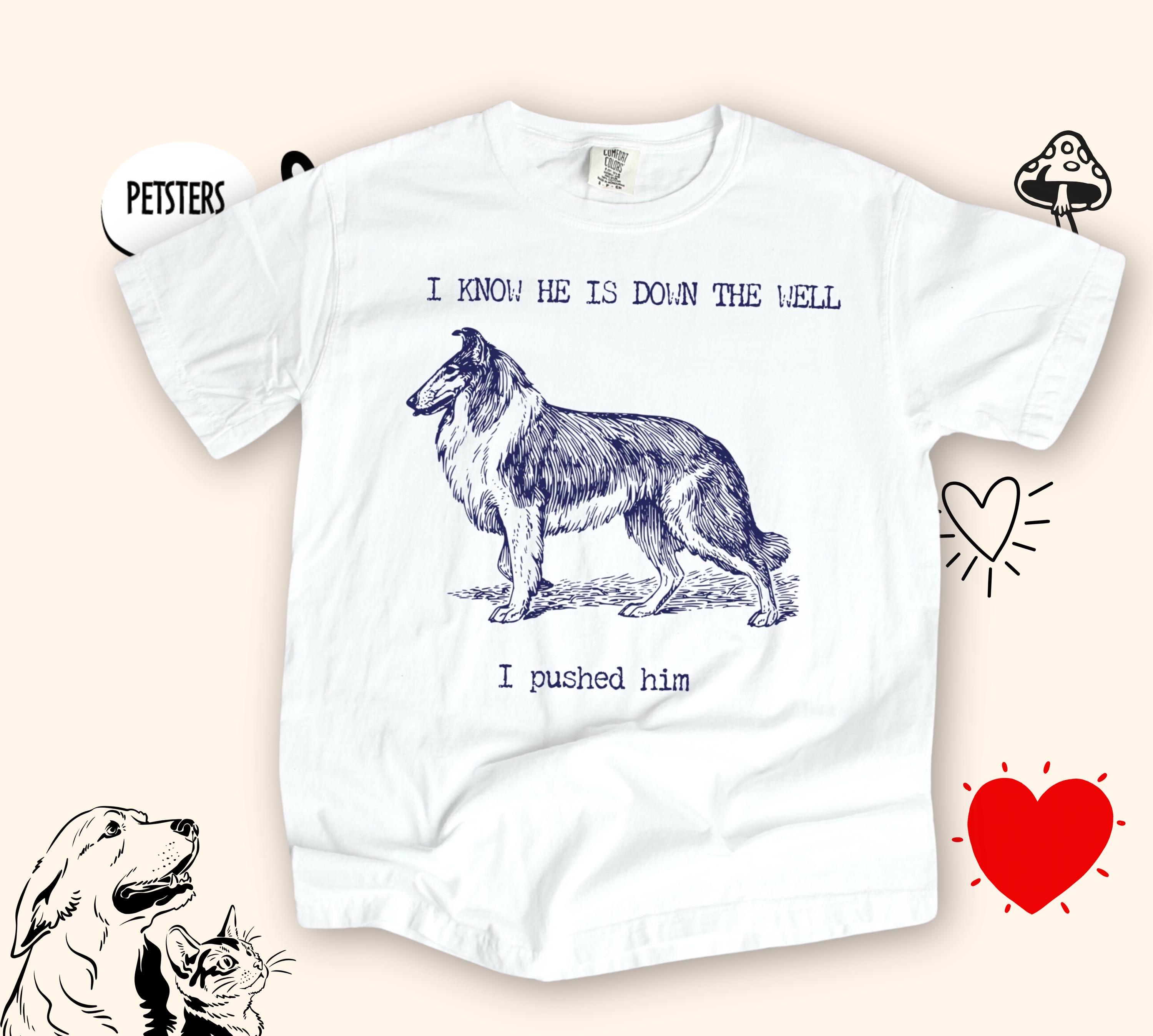 【CPGN STUDIO】Rough Collie Pigment Short Sleeve T-shirt Life is Rough - Unisex Softstyle T-shirt With Dog Art for