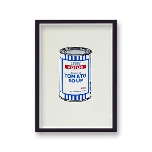 Banksy Tesco Value Tomato Soup Can - Home Decor - Wall Art