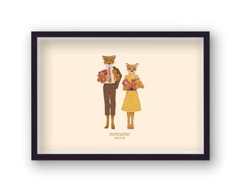 Fantastic Mr Fox Alternative Movie Print V11 - Home Decor - Wall Art