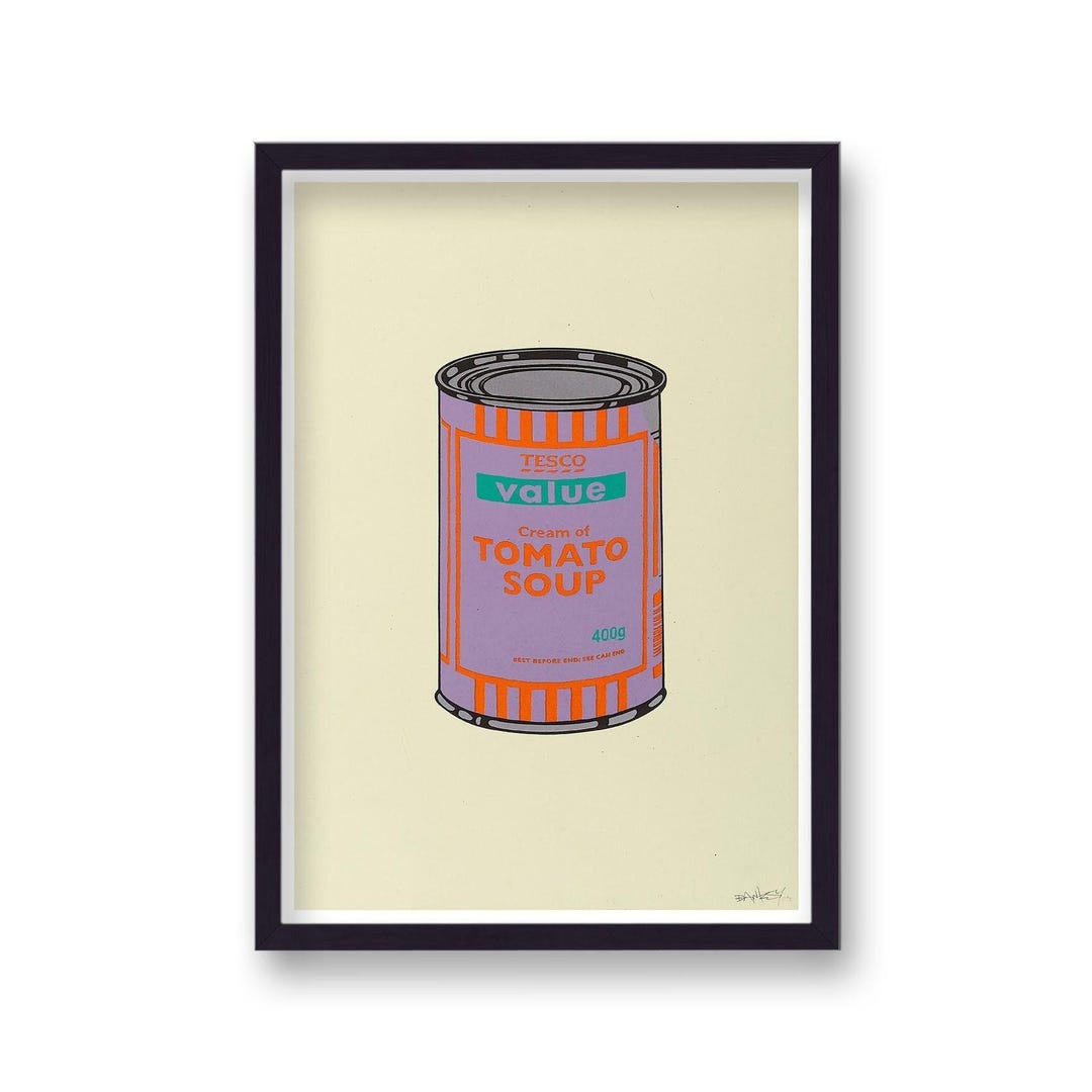 Banksy Tesco Value Tomato Soup Can - Home Decor - Wall Art