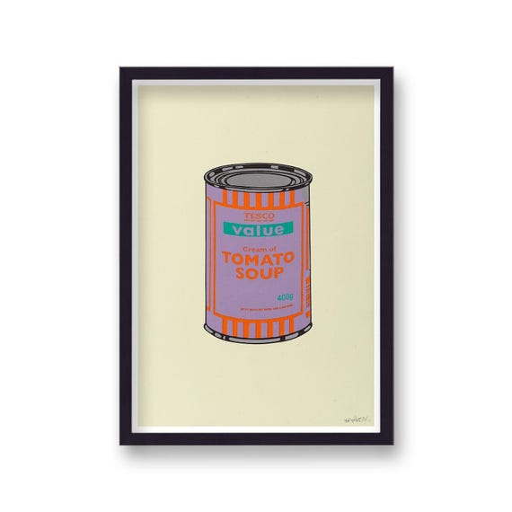 コレクション Banksy TESCO Value Tomato Soup Poster Tesco Value Tomato Soup Cans by Banksy - Dope! Gallery