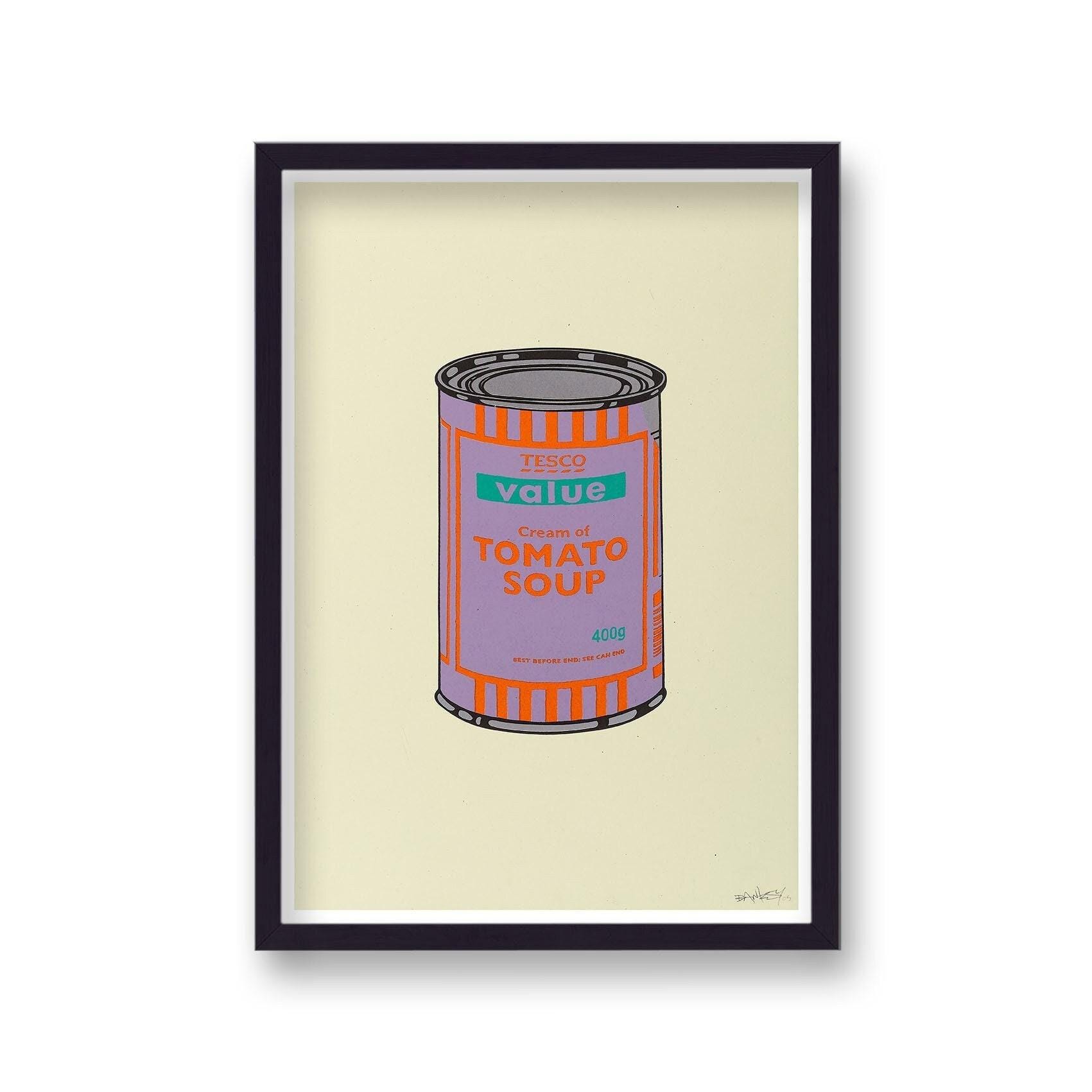 Banksy Tesco Value Tomato Soup Can - Home Decor - Wall Art