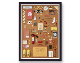 Fantastic Mr Fox  Movie Print V17 - Home Decor - Wall Art