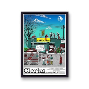 Clerks  Movie Poster - Home Decor - Wall Art