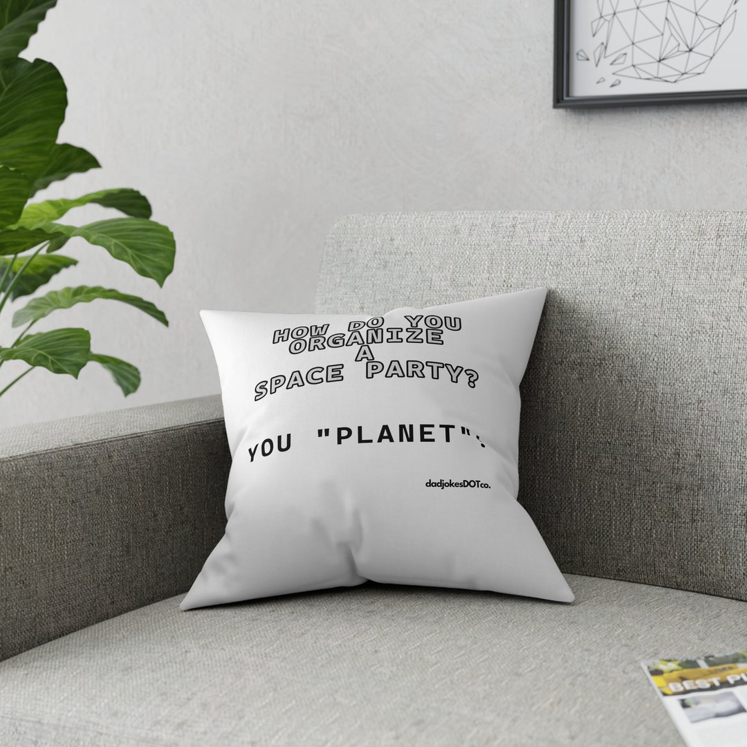Dad Jokes Space Pillow Funny Space Dad Jokes Pillow Lame Dad Etsy