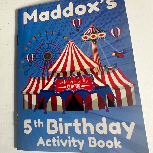 Activity Book Birthday Book Circus Birthday Activities Circus Coloring Pages Maze Big Top Circus Word Search Party Favor Circus Activities