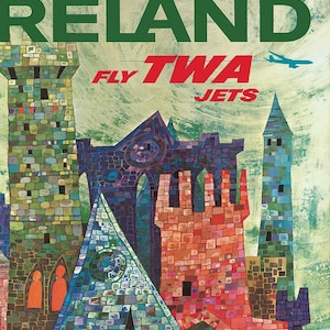 Collection of 14 Vintage TWA Travel Posters #2