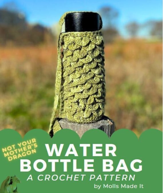 NYM Dragon Water Bottle Bag - Crochet Pattern Download