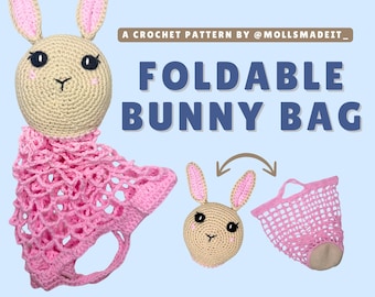 Foldable Bunny Bag - PDF Crochet Pattern