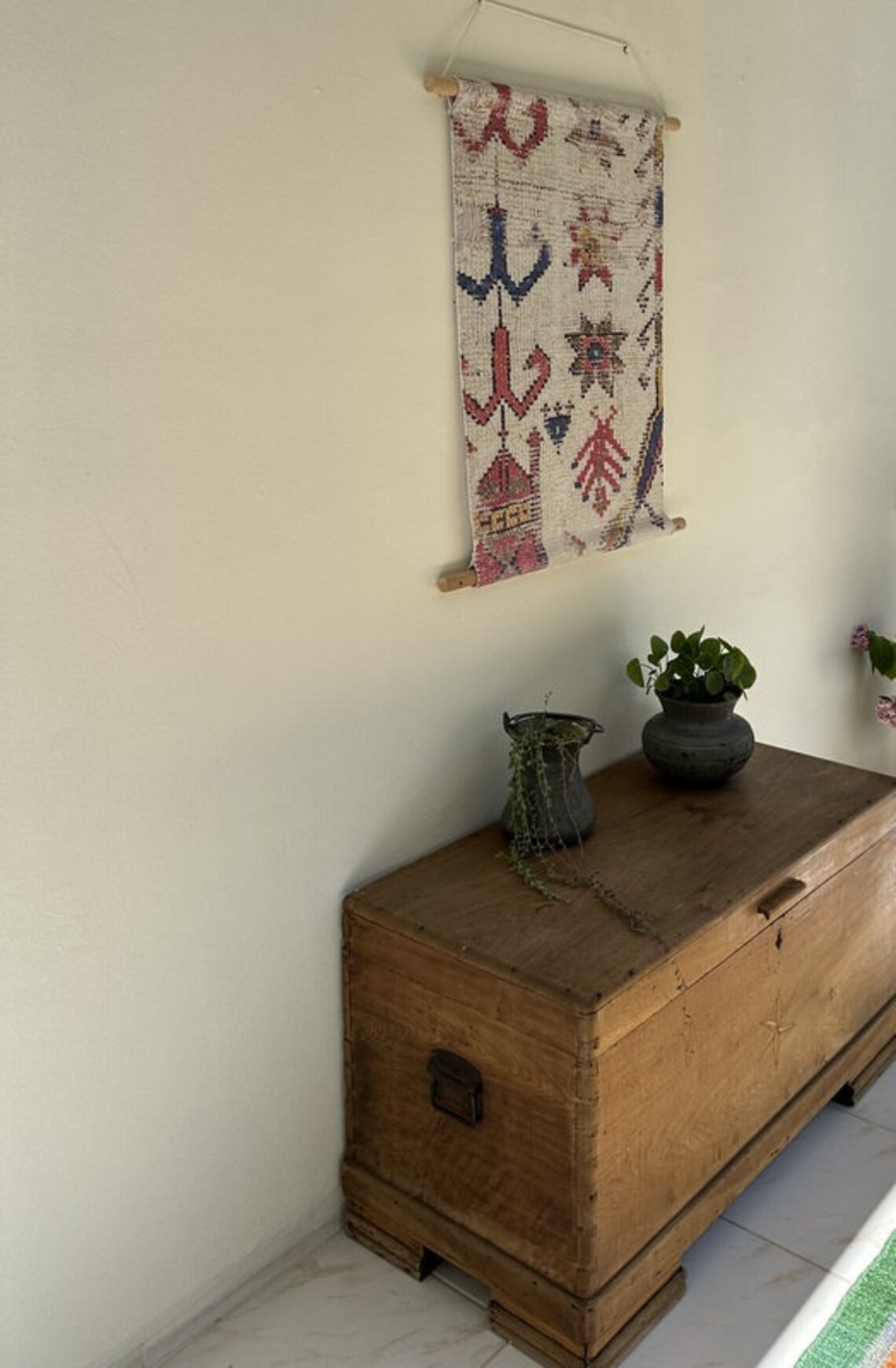 Bohemian Wall Decor, Fabric Wallhanging, Decorative Hanging, Wall Art ...