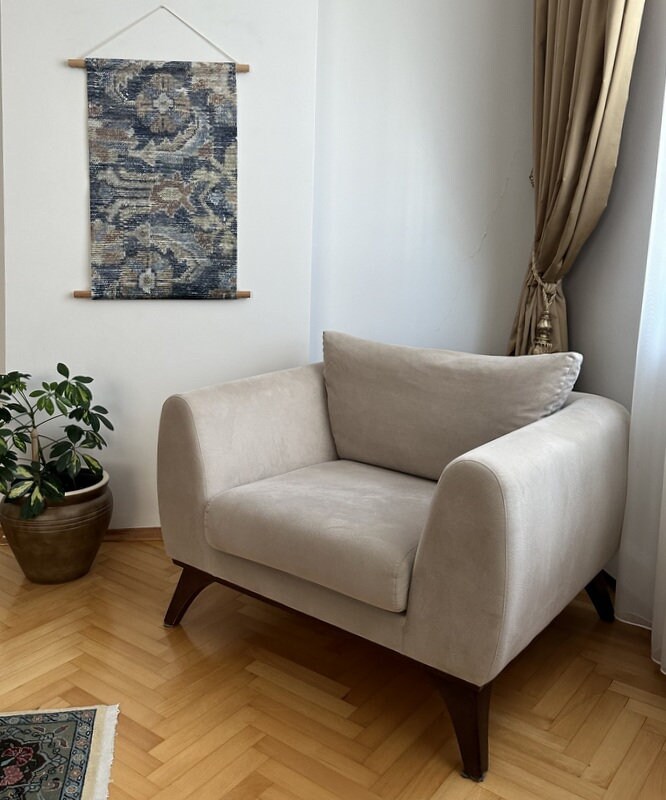 View of Bohemian Wall Decor, Fabric Wallhanging, Decorative Hanging, Wall Art ...