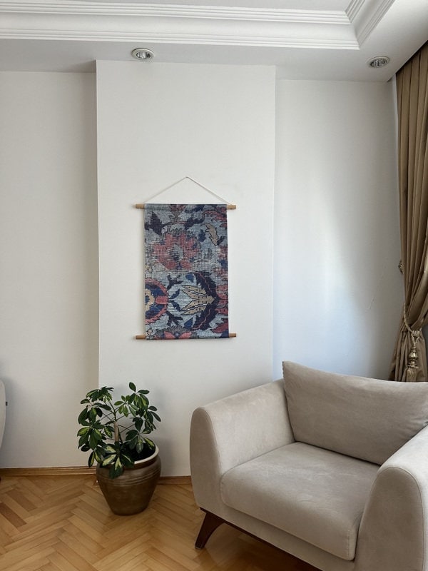 Bohemian Wall Decor, Fabric Wallhanging, Decorative Hanging, Wall Art ...