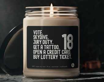 Funny 18th Birthday Candle Gift for Eighteenth Birthday Funny Candle Gift for 18 Year Old Birthday Gift for Birthday Gift Idea for Box