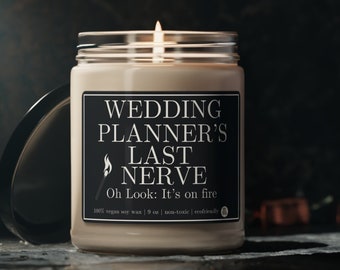 Wedding Coordinator Gift for Wedding Planner Funny Candle Thank you Gift For Event Coordinator Idea Gifts from Bride Candle for Wedding