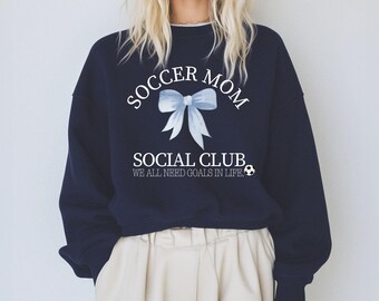 Soccer Mom Social Club Sweatshirt: Cozy Gameday Apparel