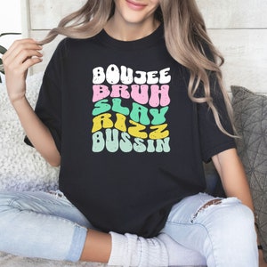 Bussin Bussin, Retro Grunge Aesthetic, Trending Boujee Gift for Teens ...
