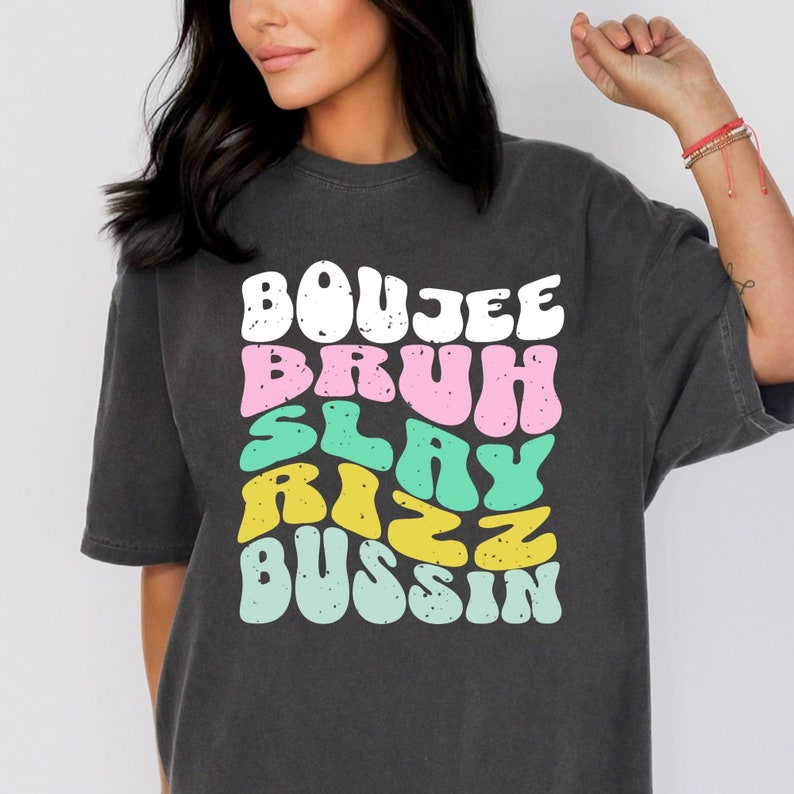 Bussin Bussin, Retro Grunge Aesthetic, Trending Boujee Gift for Teens ...