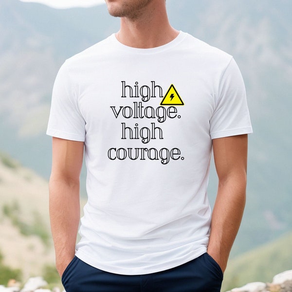 High Voltage Shirt, Lineman Shirt, Lineman, Power Lineman Gift, Power Profession, Electrical Lineman Gift, Power Lineman Shirt
