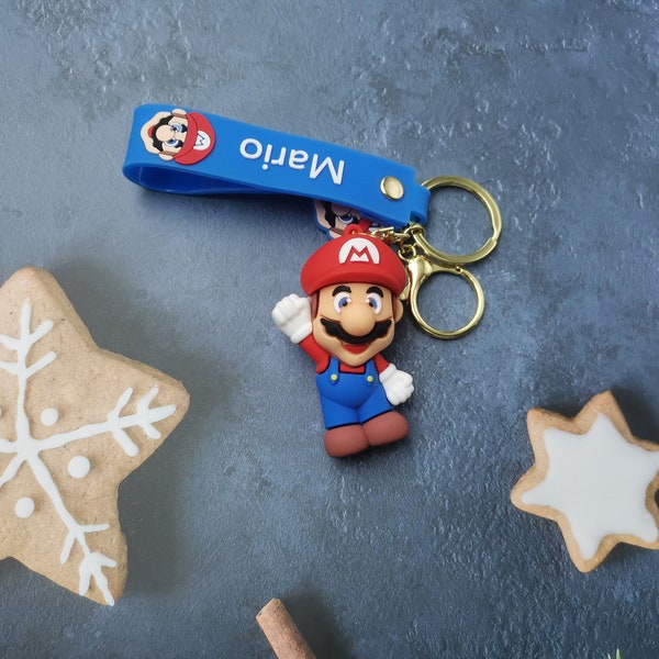 Mario Keychain Etsy