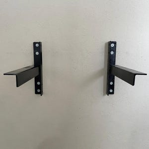 Matte Black Steel Sink Bracket – Support for Marble, Wood, Concrete Walls