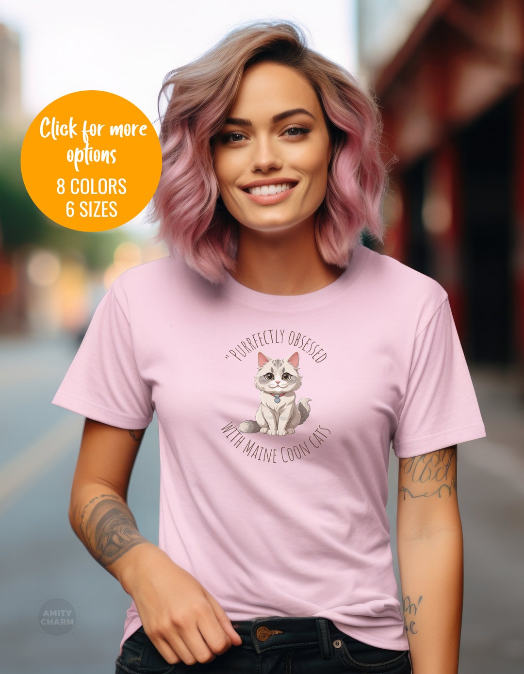 Maine Coon Cat Tshirt, Minimalist, Maine Coon Cat Gift, Cat Shirt, Cat Mama Tee, Cat Dad Tee