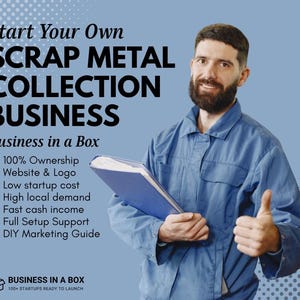 Begin je eigen schrootcollectie Business+ aangepaste website, WordPress, branding, marketing inbegrepen