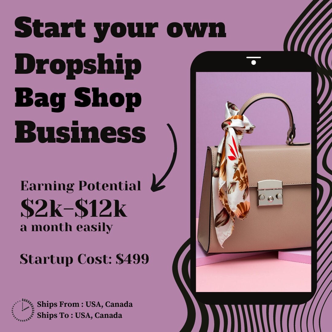Start Your Dropship Bag Shop Business Automated - Etsy