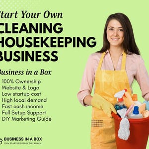 Start je eigen schoonmaakbedrijf+ aangepaste website, WordPress, branding, marketing inbegrepen