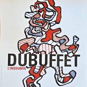 Jean Dubuffet - Original exhibition poster - Landerneau, France - 2015 - rare