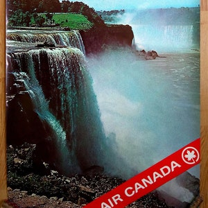 Air Canada Airlines – Norteamérica - Póster original – Póster vintage - Air - c.1970