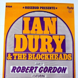 Ian Dury & the Blockheads - Original Concert Poster – Very Rare - Poster - 1979