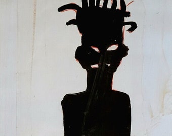 Jean-Michel Basquiat - King PLeasure - Cartel original de la exposición - Nueva York - 2022