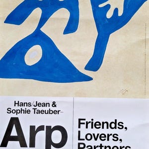 Jean Arp - Manifesto originale della mostra - Bozar - Bruxelles - 2024