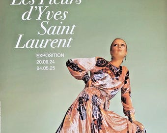 YSL 1983 LOVE Poster (c) Yves Saint Laurent Foundation - Etsy