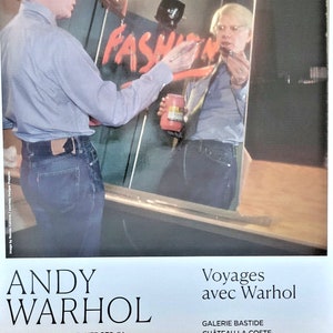 Andy Warhol - manifesto originale della mostra - Ronnie Cutrone - Aix Francia - 2023