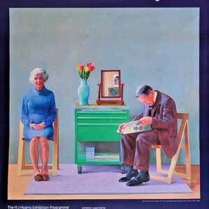 David Hockney - Original exhibition poster - National Gallery London - 2024