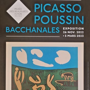 Pablo Picasso - Original exhibition poster - Acrobate - Lyon - rare - 2022